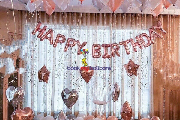 Home Birthday Balloon Decoration