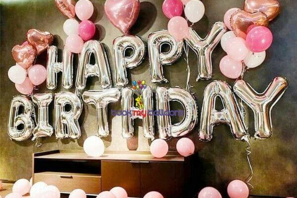 Pink Theme Birthday Decoration