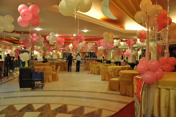 Birthday Hall Balloon Decoration