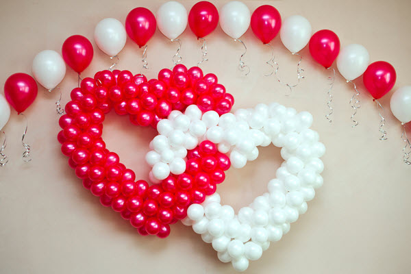 stropdas Tutor Inspireren Romantic Balloon Decorations for Valentine's Day