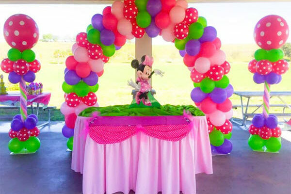 Minnie Mouse Balloon Arch Decoration