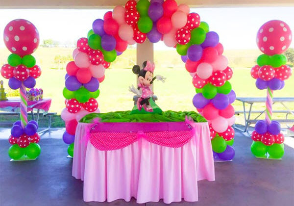 Minnie Mouse Balloon Arch Decoration