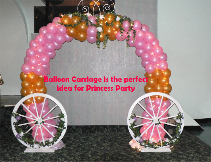 Balloon Carriage is the perfect idea for Princess Party