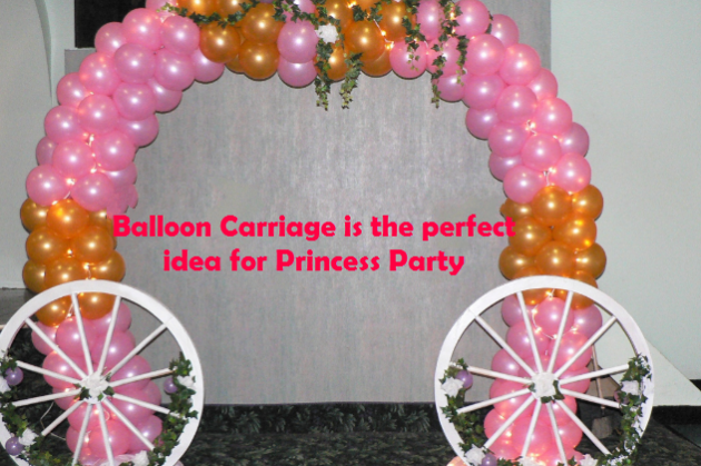 Princess Carriage Balloon Arch