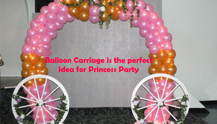 Princess Carriage Balloon Arch