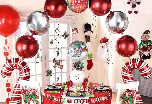 Huge Ideas To Decor Balloons For Christmas 2017
