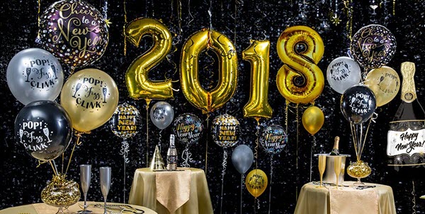 New Year Party Balloon Decoration