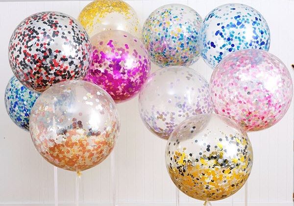 Confetti Balloons Decoration