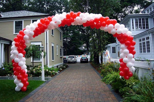 How to make balloon arch at home for birthday party decoration