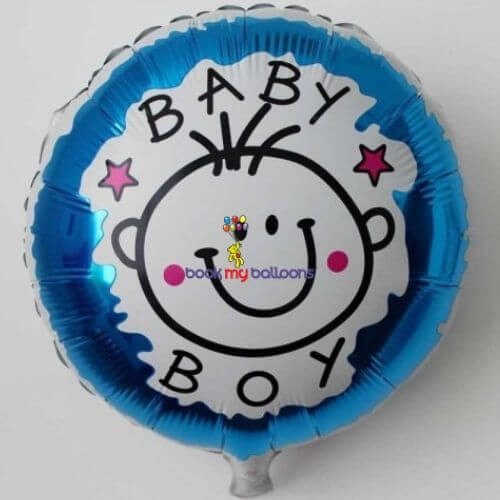 Baby Boy Round Foil Balloon