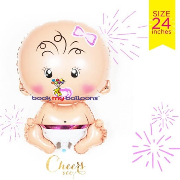 Baby Girl Foil Balloons Price