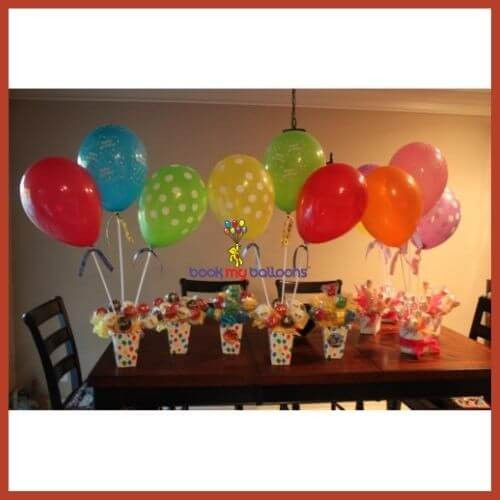 Balloons Cups and Sticks Combo