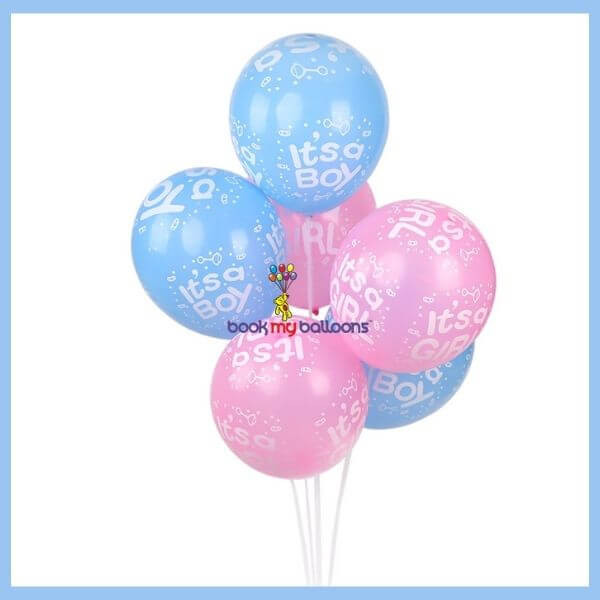 Boy Or Girl Print Helium Balloons