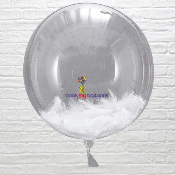 Clear Feather Balloons Price