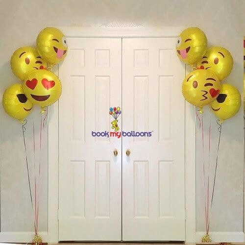 Emoji Foil Balloons Bouquet Price