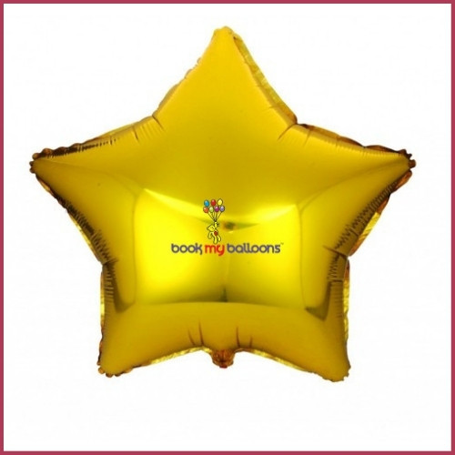 Gold Star Shape Foil Balloon