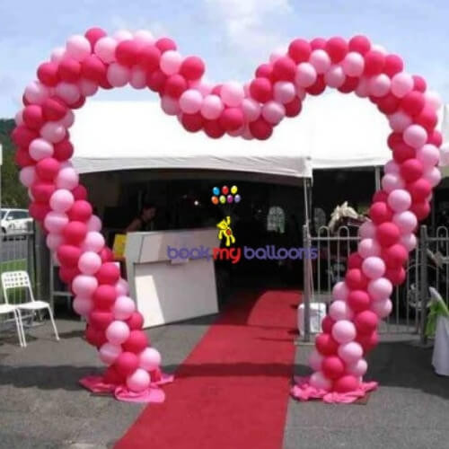 Heart Shaped Balloon Arch Design
