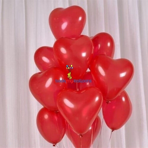 Heart Shaped Helium Balloon Pack