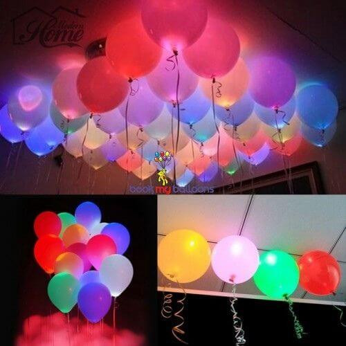 LED Helium Balloons for Decoration
