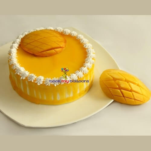 Eggless Mango Cake  No Eggs No Butter  Mango Sponge Cake Recipe