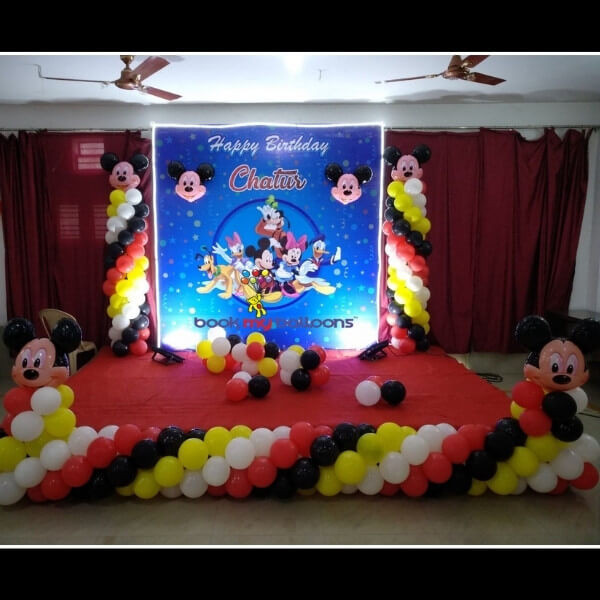 Mickey Mouse Theme Birthday Decoration Bangalore