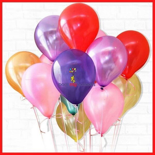 Multi Coloured Helium Balloons