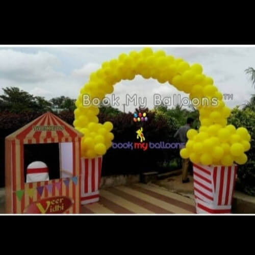 Popcorn Balloon Arch Decorations Bangalore
