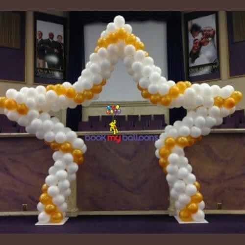 Star Shaped Balloon Arch