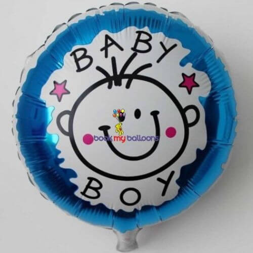 Baby Boy Round Foil