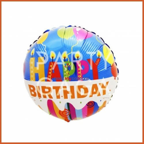 Happy Birthday Helium Foil Balloons