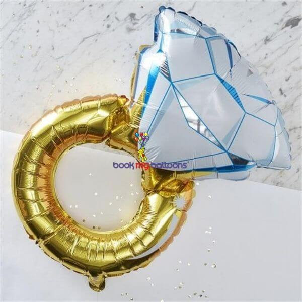 Diamond Ring Foil Balloons