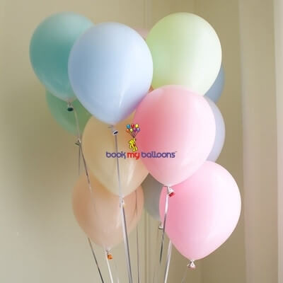 Pastel Helium Balloons