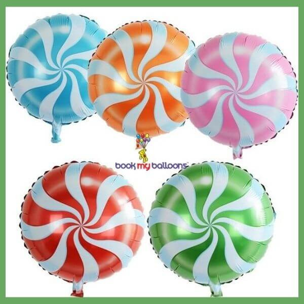 Candy Lollipop Foil Balloon Set