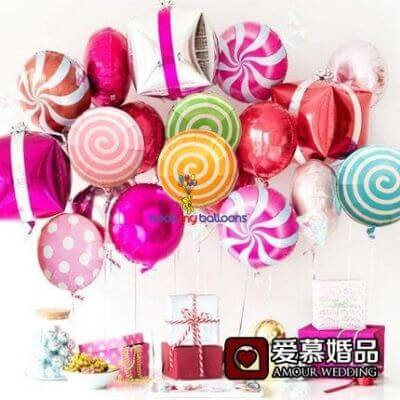 Candy Lollipop Foil Balloons Pack