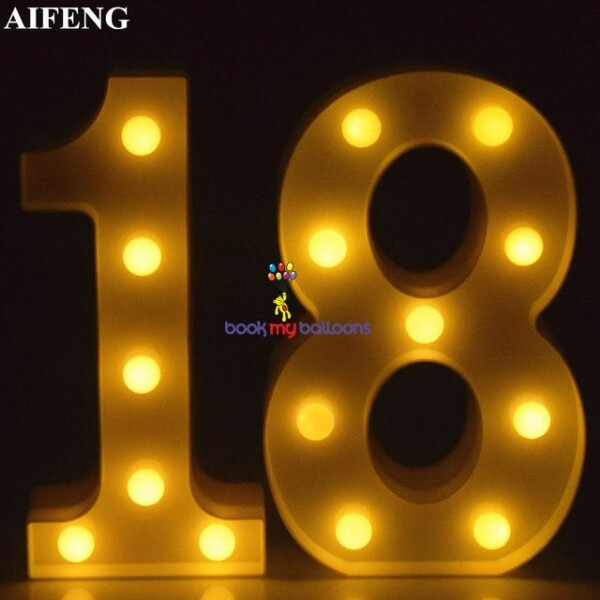 LED Marquee Numbers Party Supplies