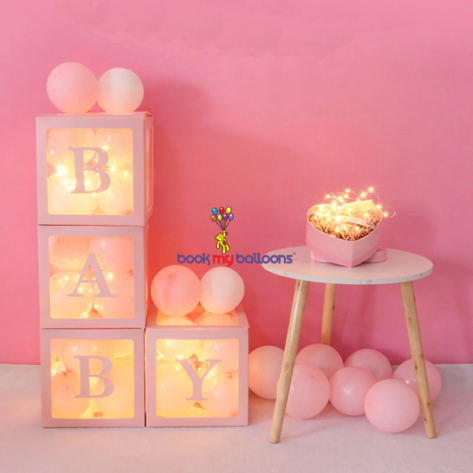 Transparent Balloons Box Wedding Party