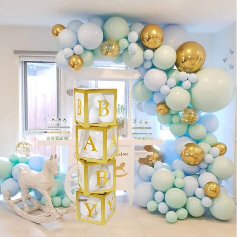 Baby Shower Letter Balloon Box Decoration