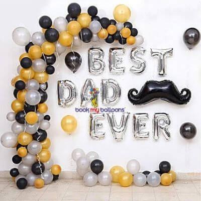 Best Dad Ever Balloon Decoration