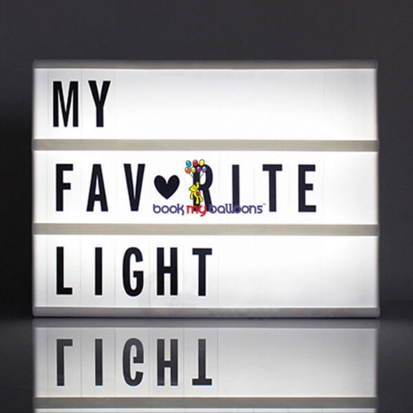 Cinematic Lightbox LED Party Supplies Bangalore