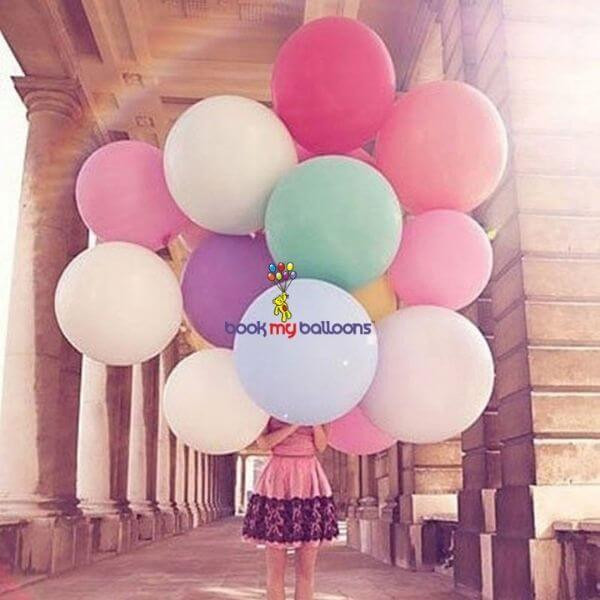 Multicolor Pastel Jumbo Balloons