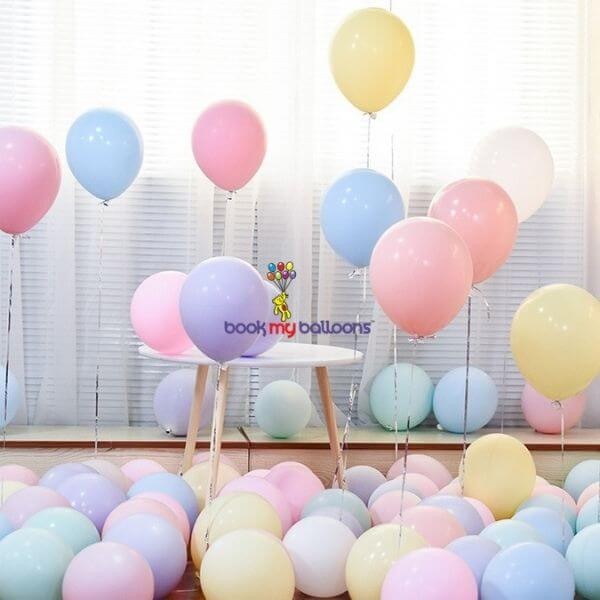 Pastel Helium Balloons Pack Price