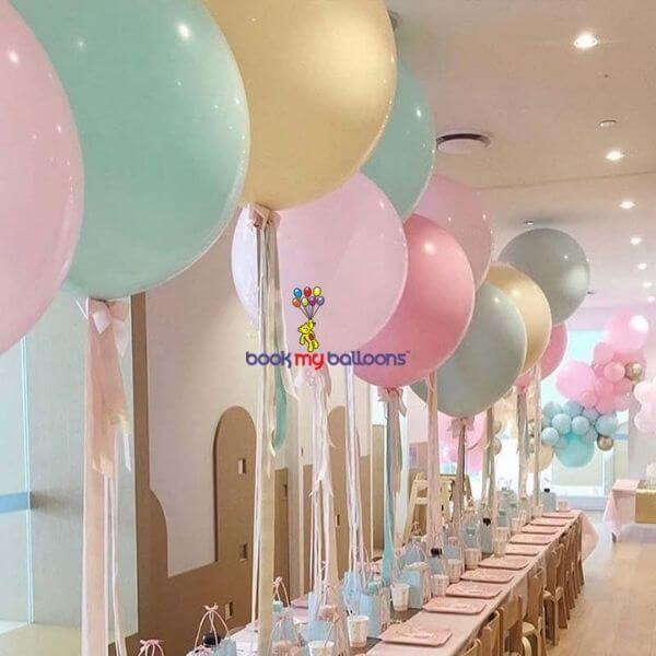 Pastel Jumbo Balloons Combo