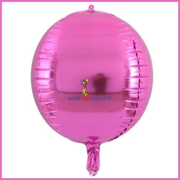 Pink Orbz 4D Helium Balloon