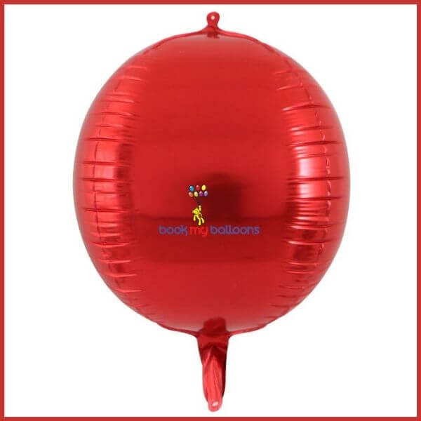 Red Orbz 4D Foil Balloon