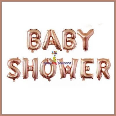 Baby Shower Foil Letters