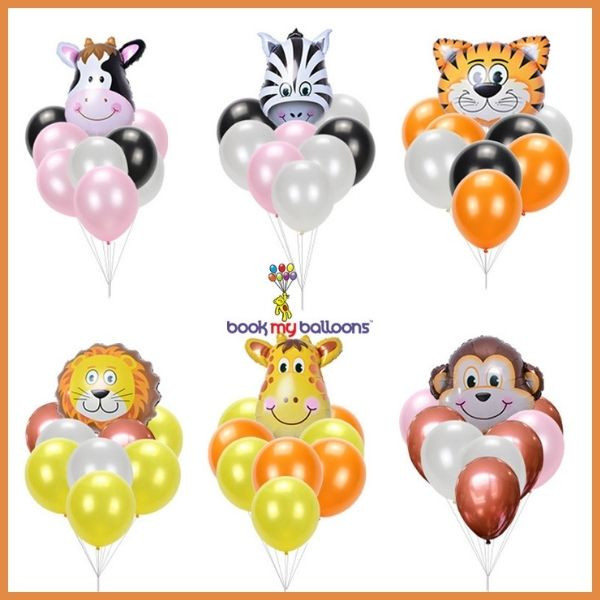 Animal Foil Balloon Bouquet