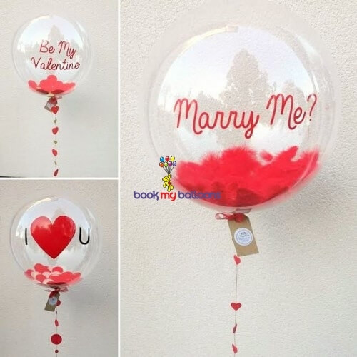 Customized Message Feather Balloon