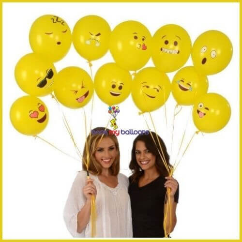 Emoji Helium Balloon Combo Pack