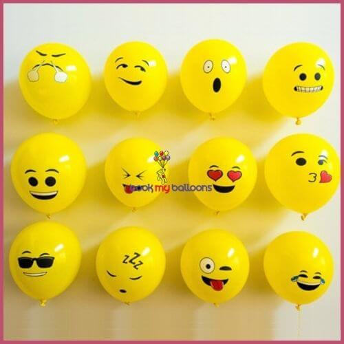 Emoji Helium Balloon Party Supplies