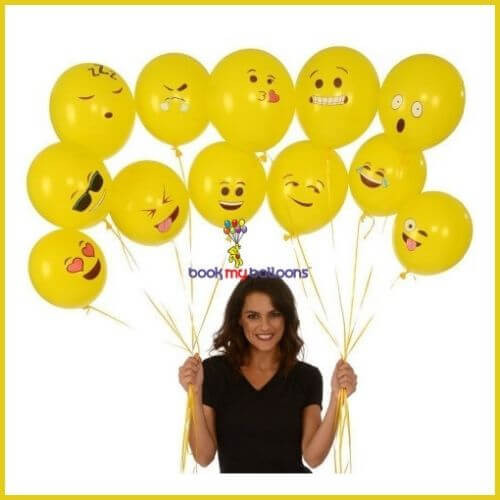 Emoji Helium Balloons Pack